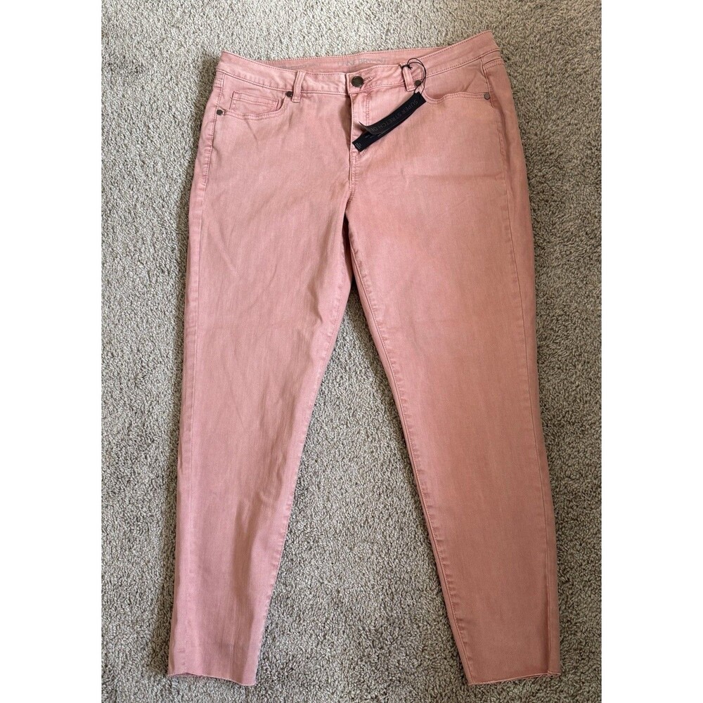 Lane Bryant Jeans Womens 16 Pink Super Stretch Denim Skinny NWT